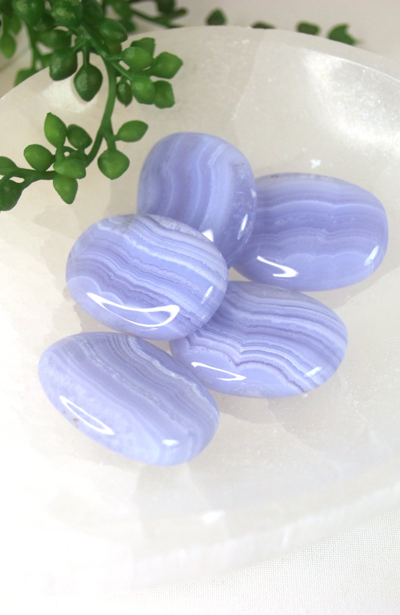 Blue Lace Agate Palmstone